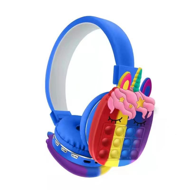 Wireless Pop it Unicorn Headphones